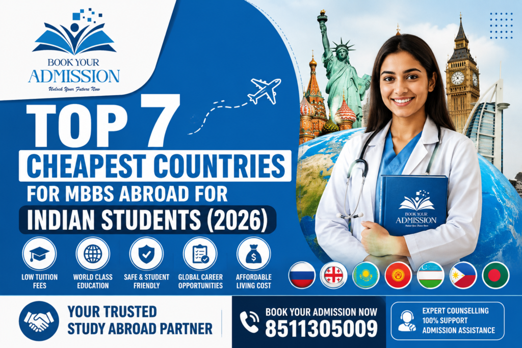 Top 7 Cheapest Countries for MBBS Abroad for Indian Students (2026)